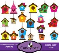 Whimsical Bird Clip Art N5
