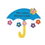 umbrella with flowers