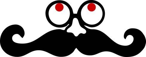 Mustache, nose and eyes, mask, Clip Art