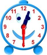 12 30 Analog Clock Clip Art