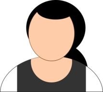Woman with dress clipart