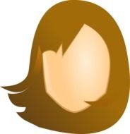 brunette head silhouette