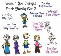 Stick Figure Family Clip Art N18