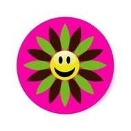 Flower Smiley Face Clip Art N10