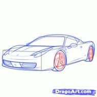 How To Draw A Sports Car Step By