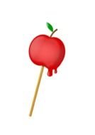 Sugar Coated Apple Clipart drawing