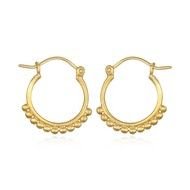 Small Gold Hoop Earrings drawing