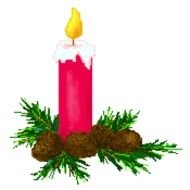 Christmas Candle Clip Art N48