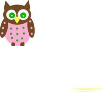 Pink Owl Clip Art N28