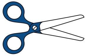 Cartoon Scissors drawing