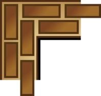 Rpg Map Brick Border Top Left Clip Art