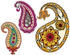 Indian Design Patterns Clip Art