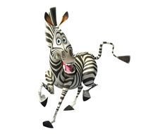 cartoon running zebra