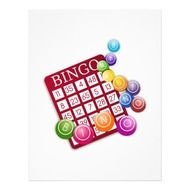 Cartoon Bingo Card Clip Art