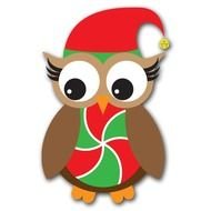 Christmas Owls Clip Art N14