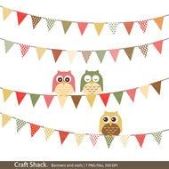 Banners And Owls Clipart 7 PNG S Cute