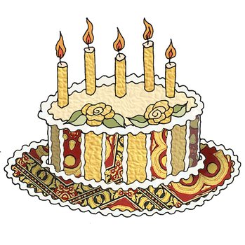 Red Birthday Cake Clip Art N6