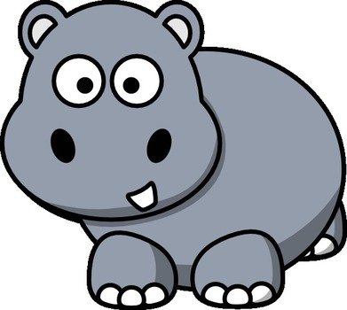 Cartoon Hippo Clip Art N21