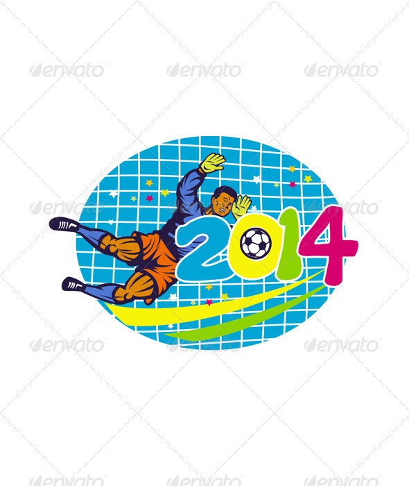 Cartoon Soccer Player N5