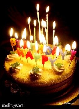 Happy Birthday Cake With Candles N4