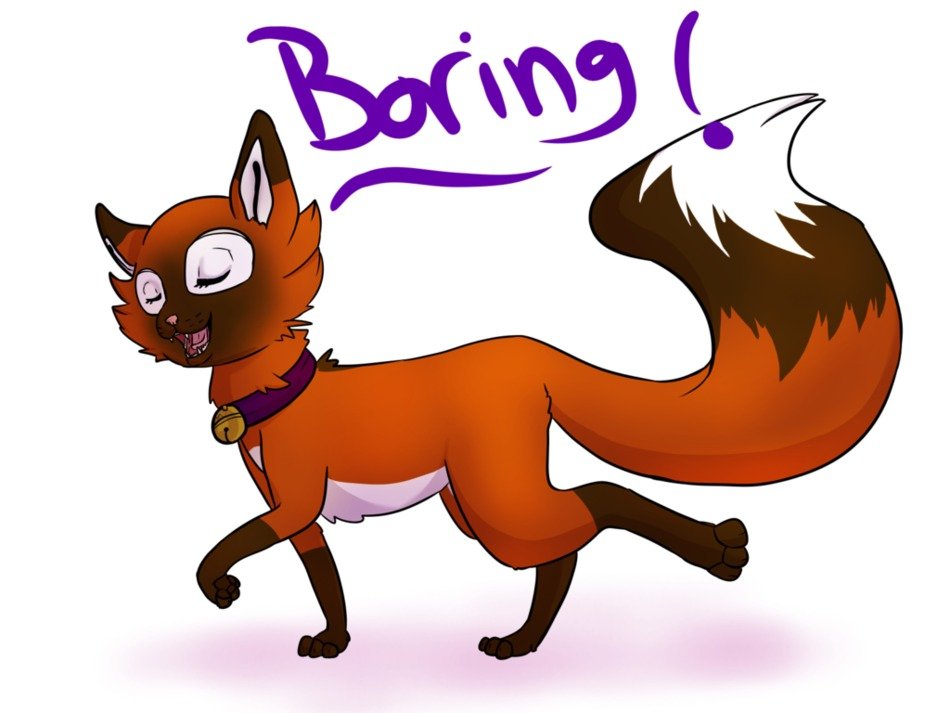 boring fox, drawing