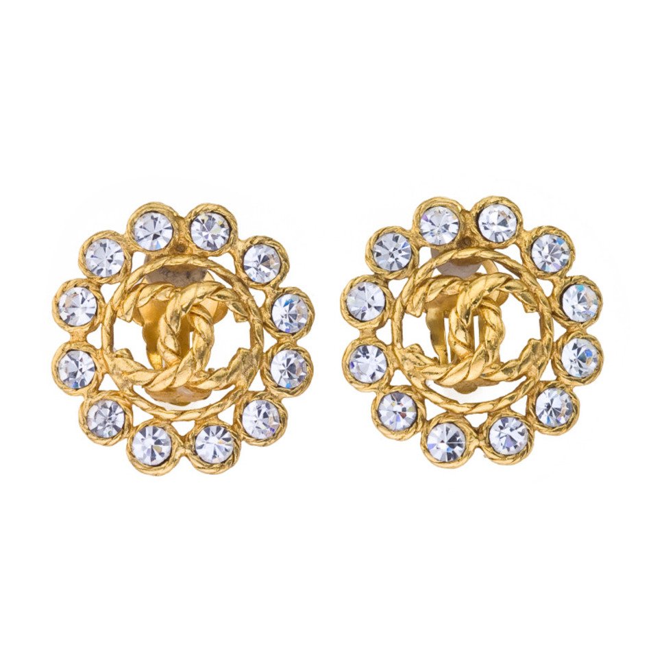 Vintage Chanel Clip On Earrings N2
