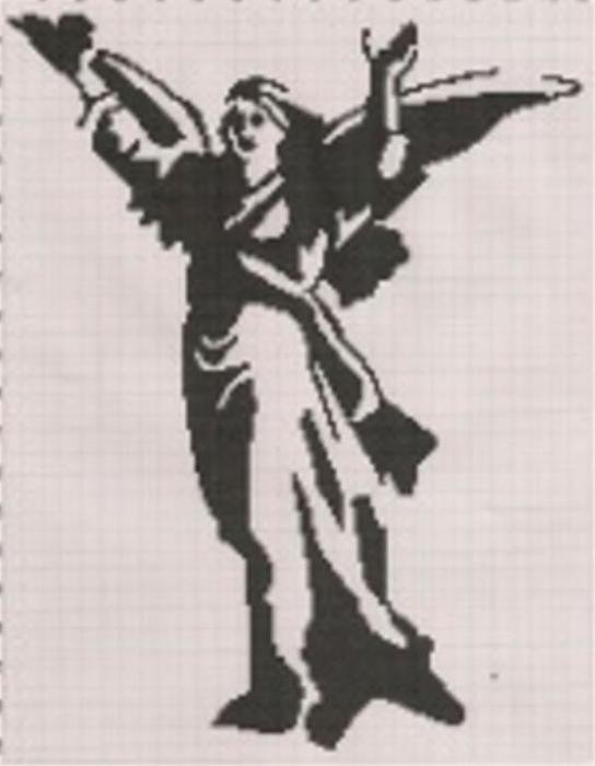 Black And White Angel Clip Art N10