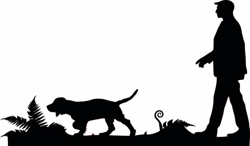 Cocker Spaniel Silhouette Clip Art drawing