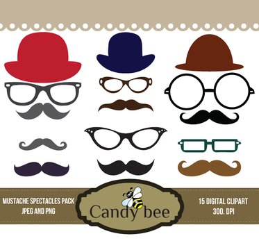 Mustache Clip Art N40