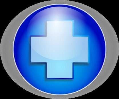 Blue Medical Cross Clip Art