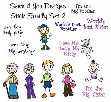 Stick Figure Family Clip Art N18