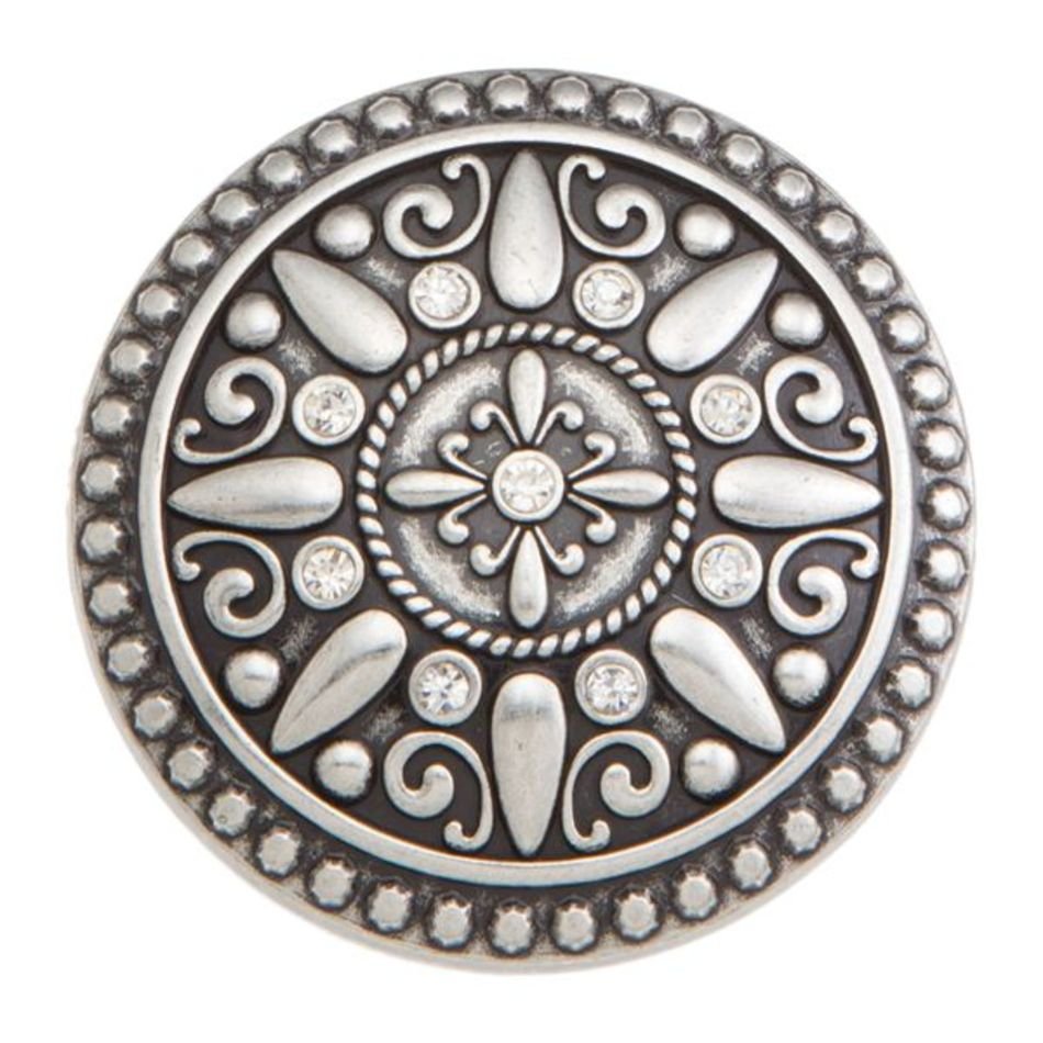 Enchanted Medallion Silver Clip On This Eye Catching Flower To