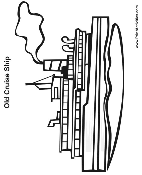 Cruise Ship Coloring Pages N2
