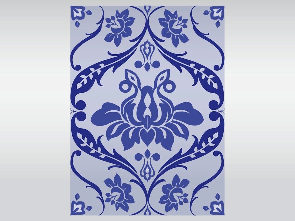 Delft Blue Patterns drawing
