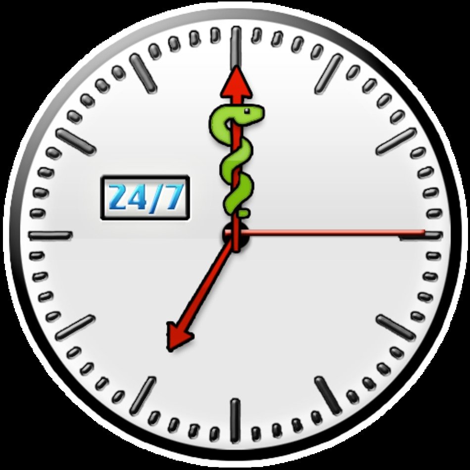Nurse Clip Art Clock