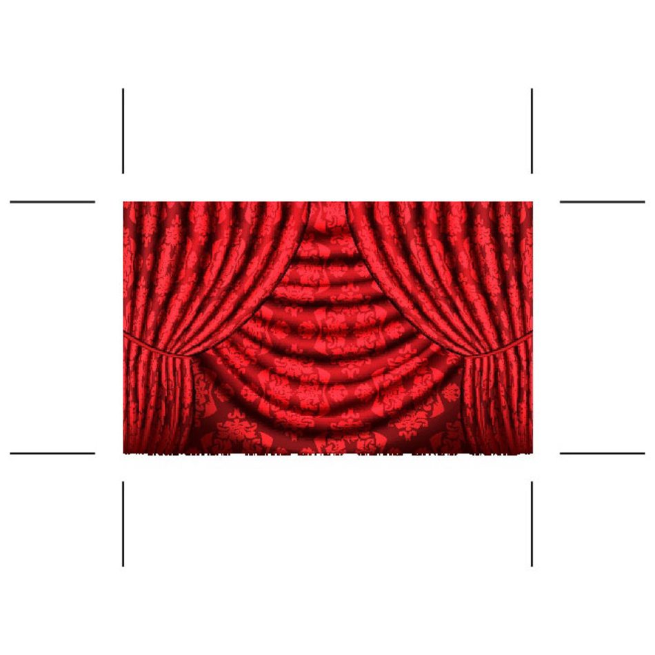RED CURTAIN FREE VECTOReps