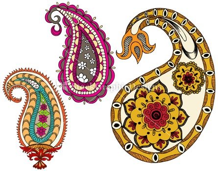 Indian Design Patterns Clip Art