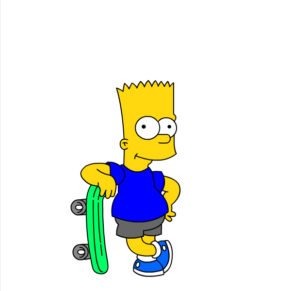 Draw Bart free image download