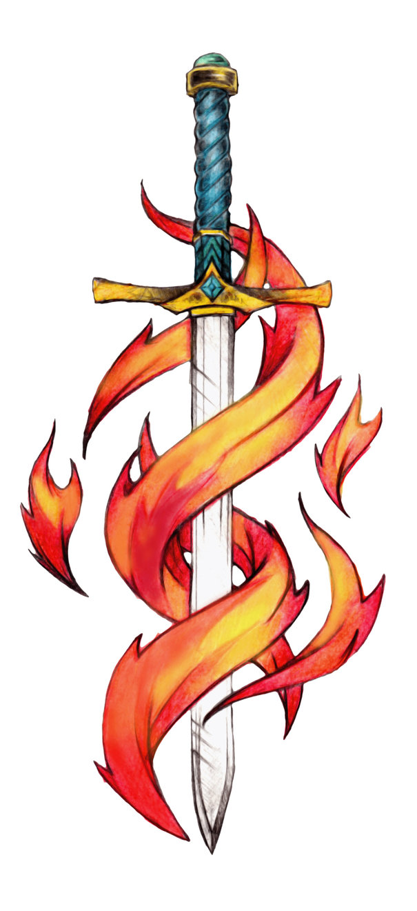 Fire On A Sword Free Image Download   1024132 