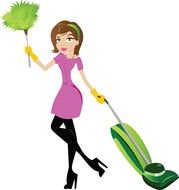 Clip art of Cleaning Lady