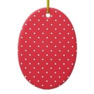 Polka Dots On Red Background Seamless Poppy Or Lady Bug Pattern