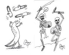 Scary Doodles drawing