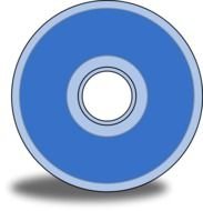 clipart of the blue CD