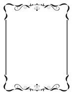 Black and white drawing of the beautiful vintage frame with the borders clipart