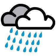 Rain Symbol Weather Map
