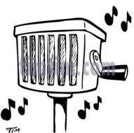 Barrel Organ Coloring Pages