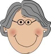 Grandma Face Clip Art N3