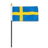 flag of sweden on a white background