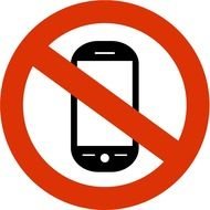 sign of mobile phone ban