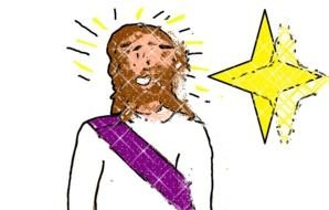 Animated Jesus star drawing